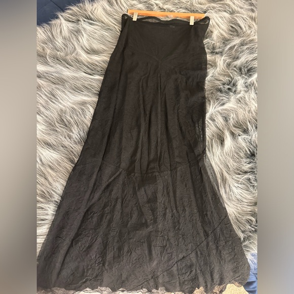 Chan Luu black chiffon maxi skirt - Picture 2 of 7